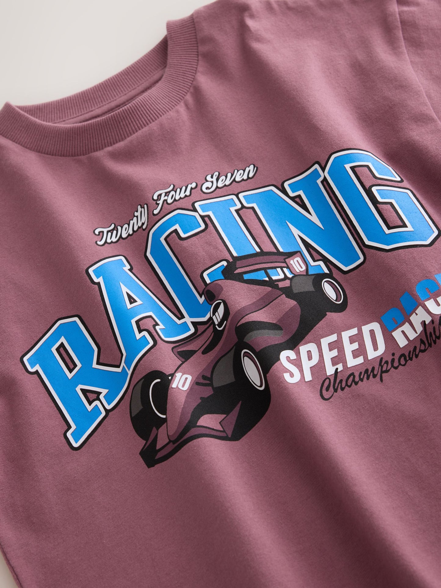 Dsiney Kidz - Berry Red Racing Short Sleeve Graphic T-Shirt (3-16yrs) image 3