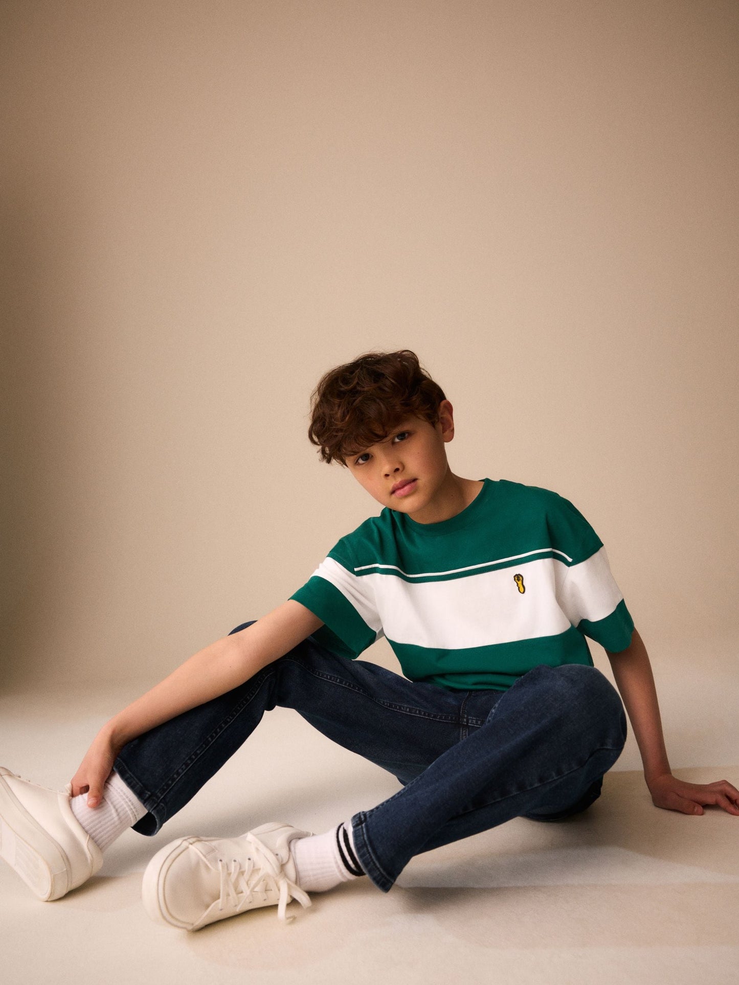 Dsiney Kidz - Green/White Colourblock Short Sleeve T-Shirt (3-16yrs) image 2