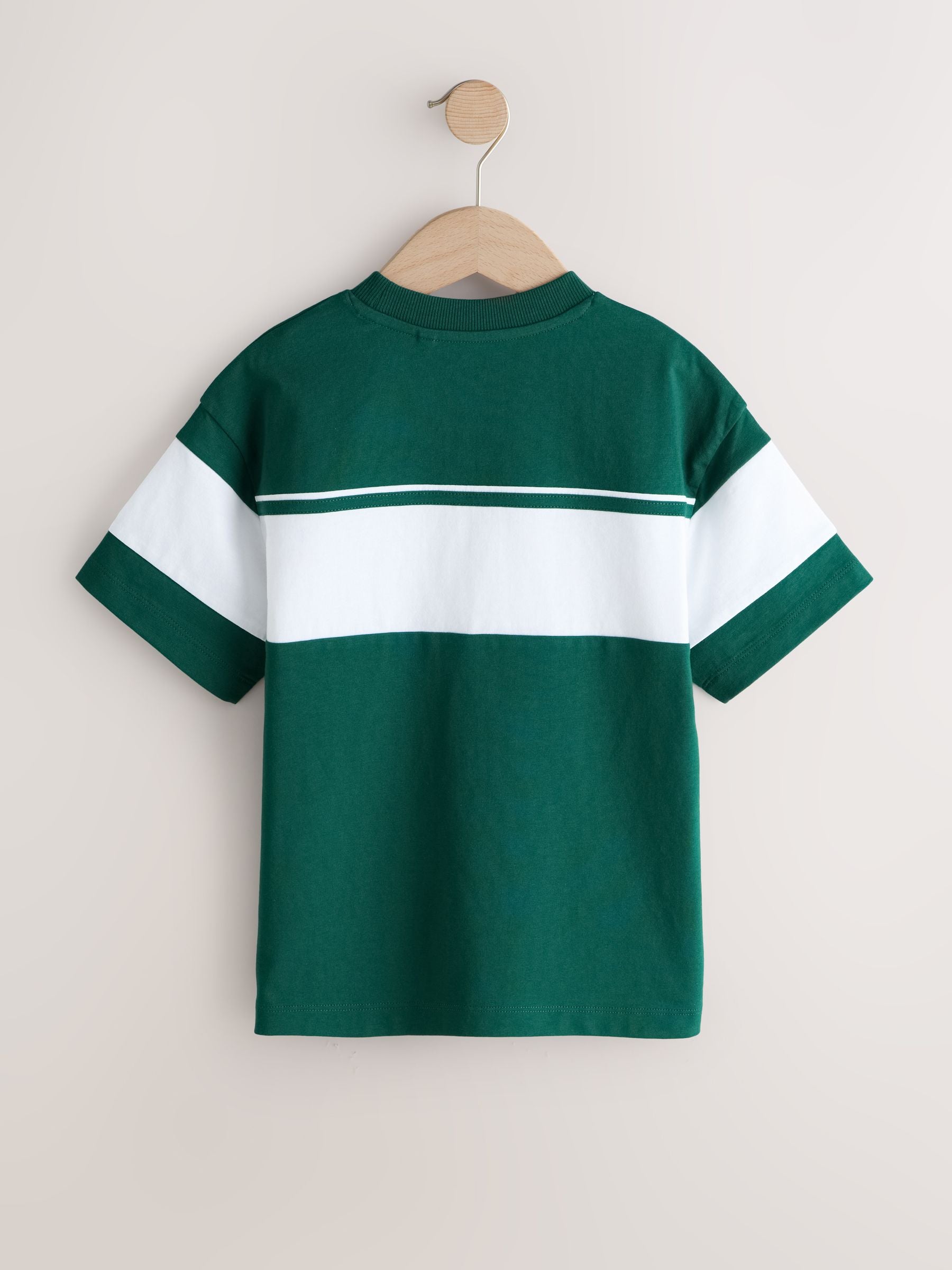 Dsiney Kidz - Green/White Colourblock Short Sleeve T-Shirt (3-16yrs) image 6