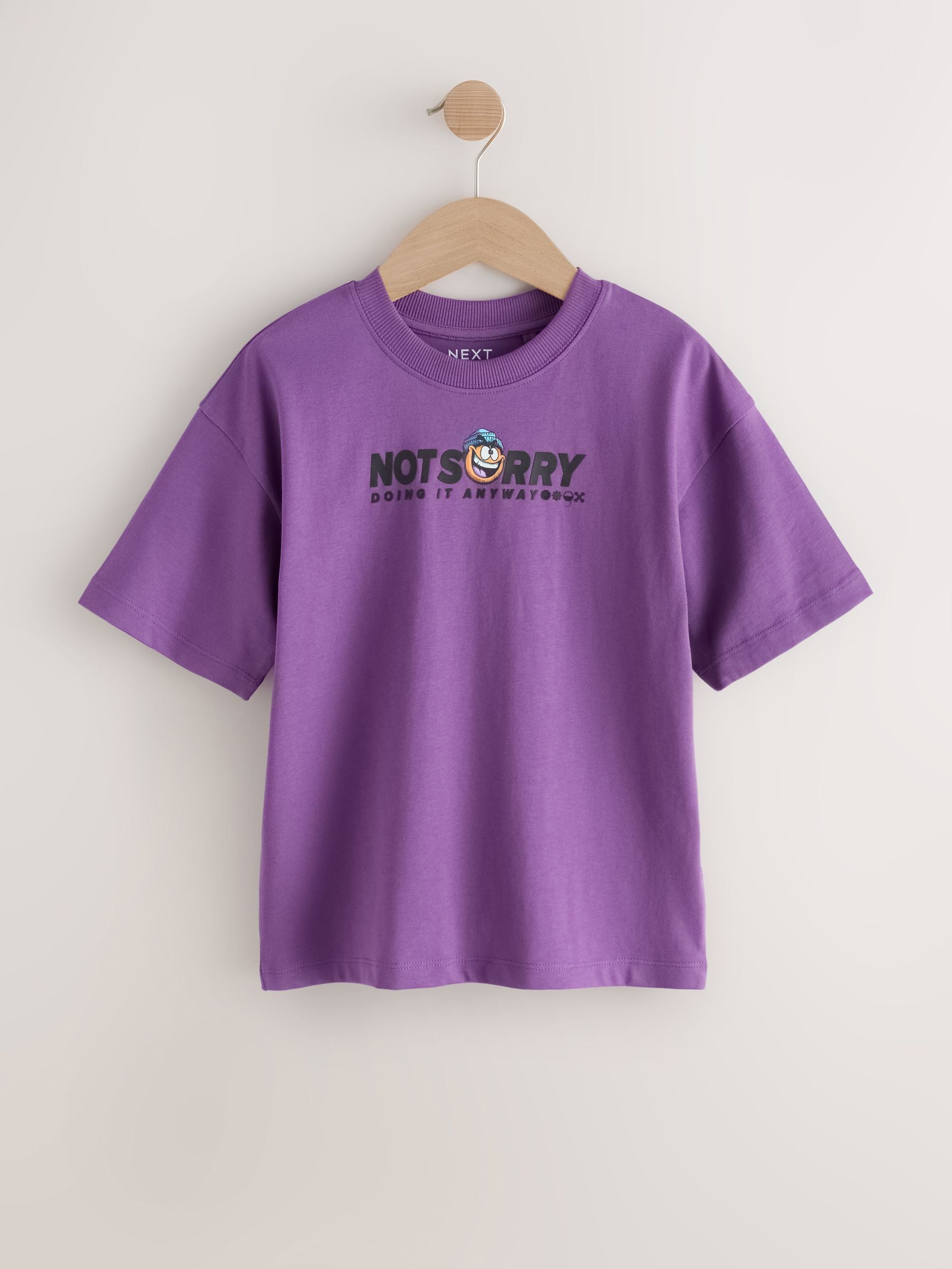 Dsiney Kidz - Purple Back Print Short Sleeve Graphic T-Shirt (3-16yrs) image 1