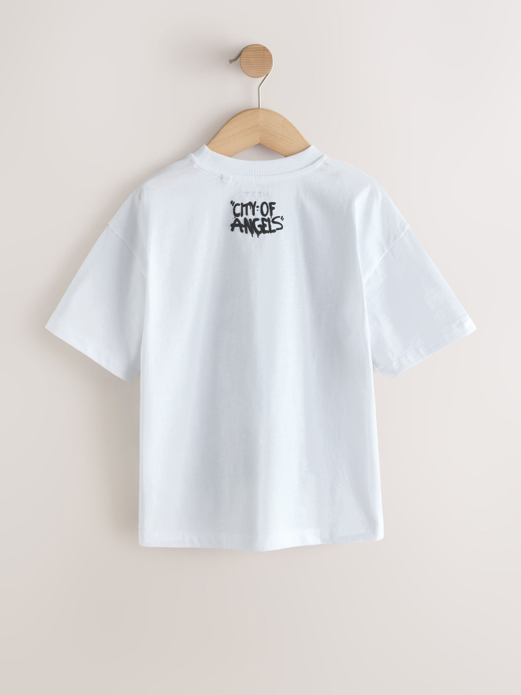 Dsiney Kidz - White Graffiti Cherub Short Sleeve Graphic T-Shirt (3-16yrs) image 6
