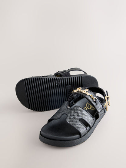 Baker by Ted Baker Raffia Effect Logo Footbed Sandals image 5