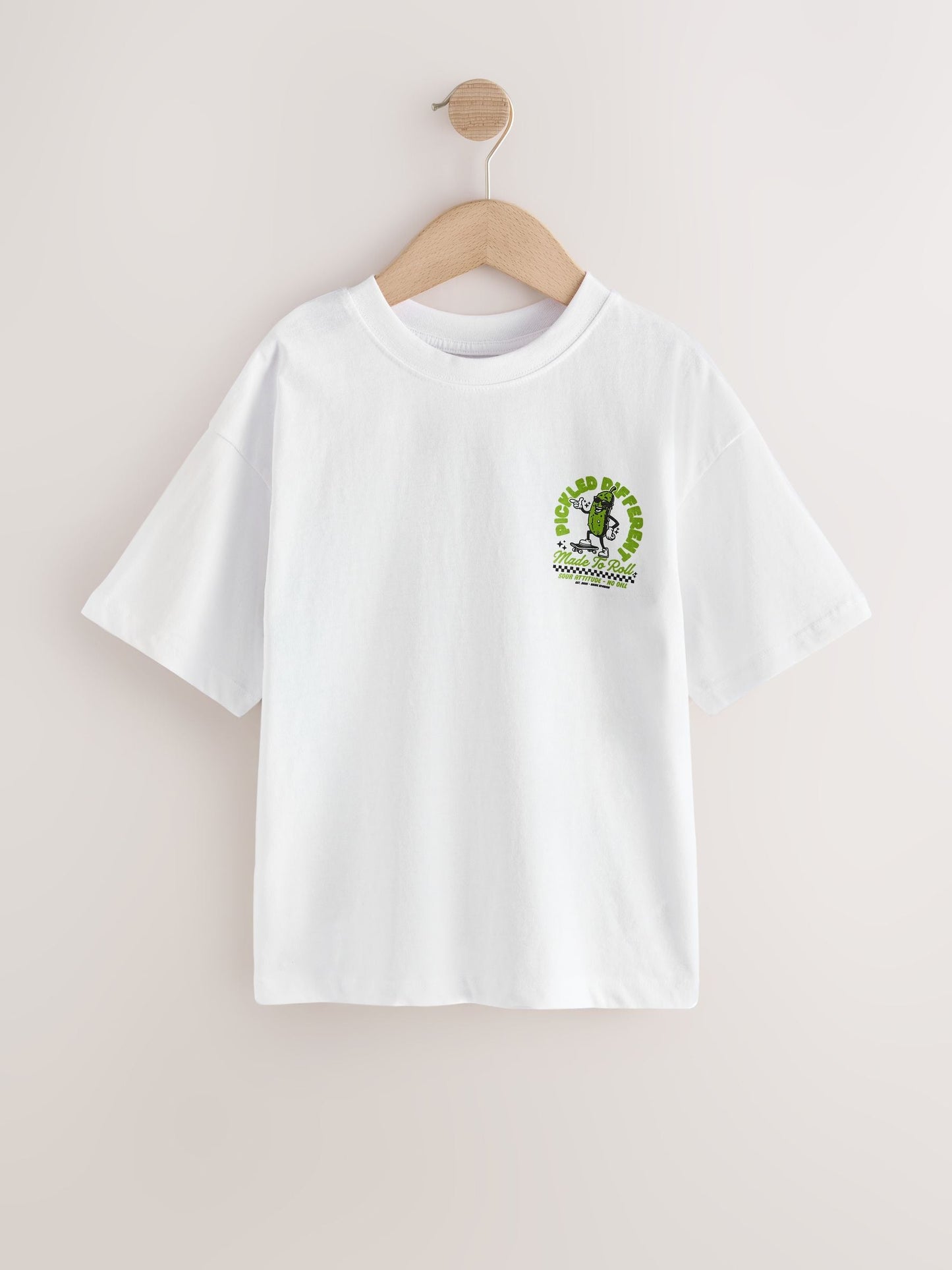 Dsiney Kidz - White Pickle Short Sleeve Graphic T-Shirt (3-16yrs) image 1