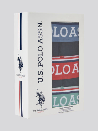 Dsiney Kidz - U.S. Polo Assn. Navy Trunks 3 Pack image 3