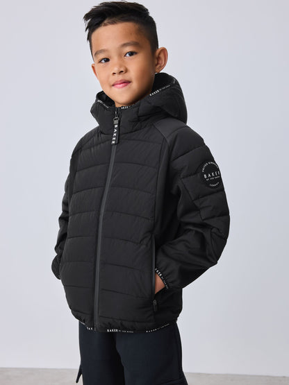 Dsiney Kidz - Baker by Ted Baker Shower Resistant Neoprene Padded Black Jacket image 1