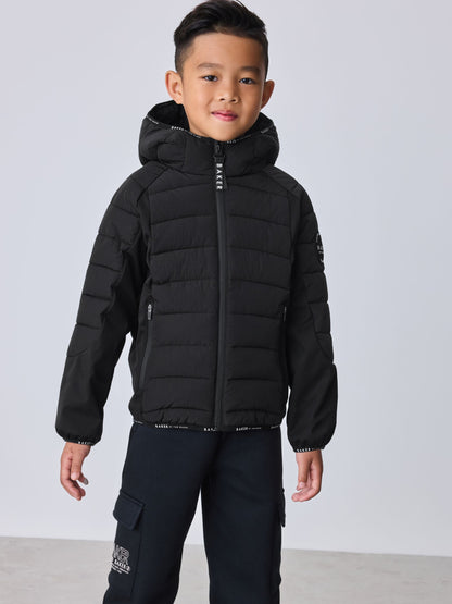 Dsiney Kidz - Baker by Ted Baker Shower Resistant Neoprene Padded Black Jacket image 2