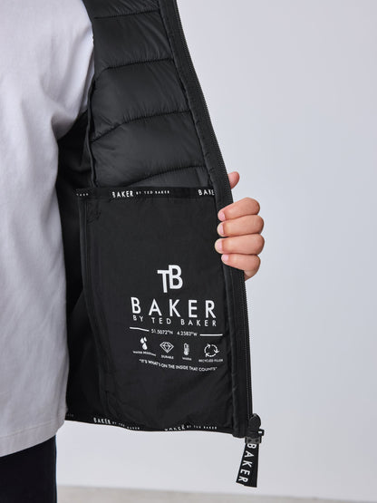 Dsiney Kidz - Baker by Ted Baker Shower Resistant Neoprene Padded Black Jacket image 4
