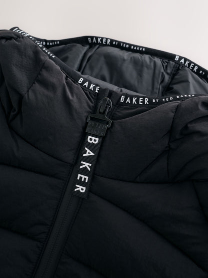 Dsiney Kidz - Baker by Ted Baker Shower Resistant Neoprene Padded Black Jacket image 9