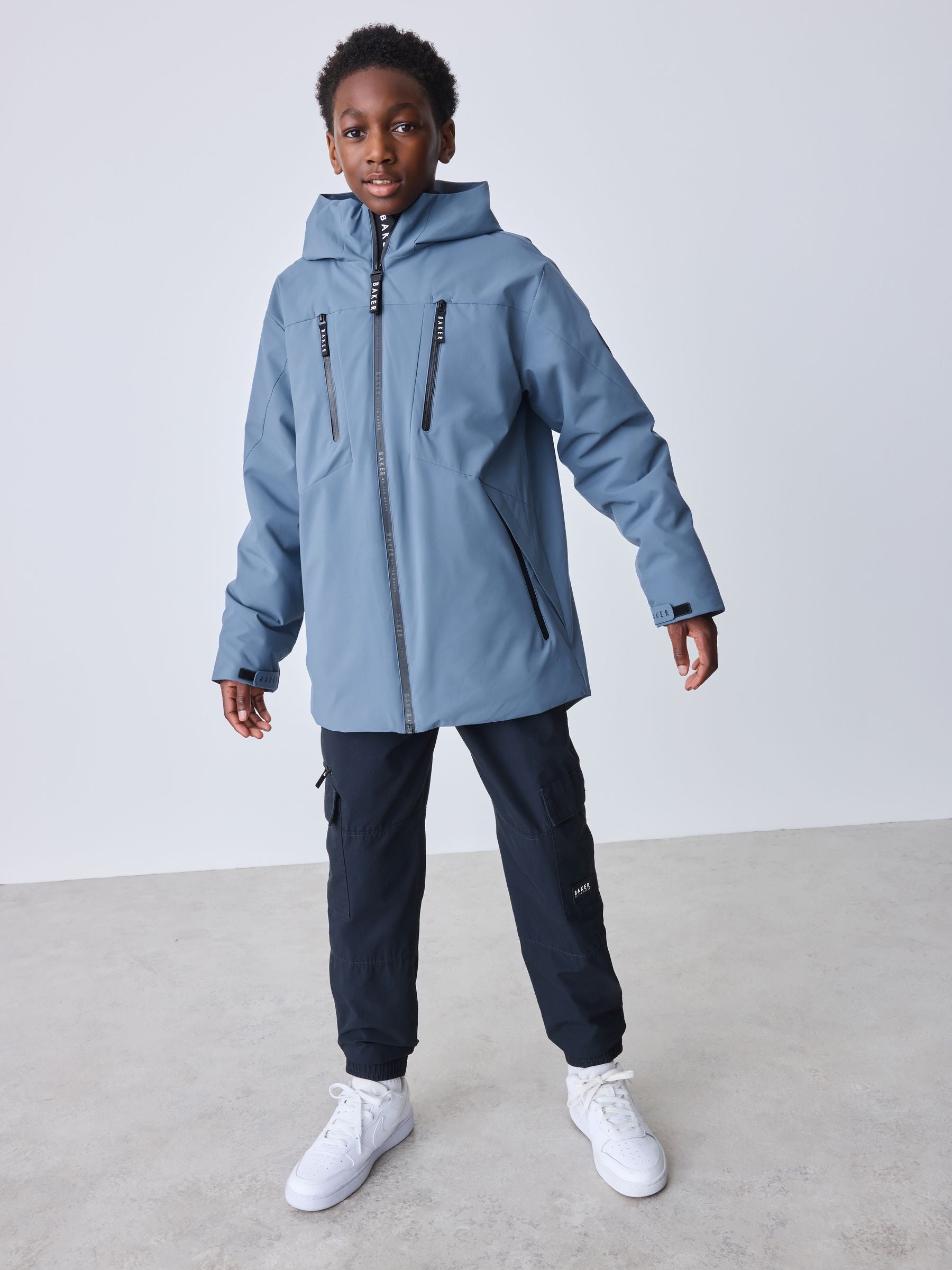 Dsiney Kidz - Baker by Ted Baker Blue Shower Resistant Midlength Lightweight Coat image 1