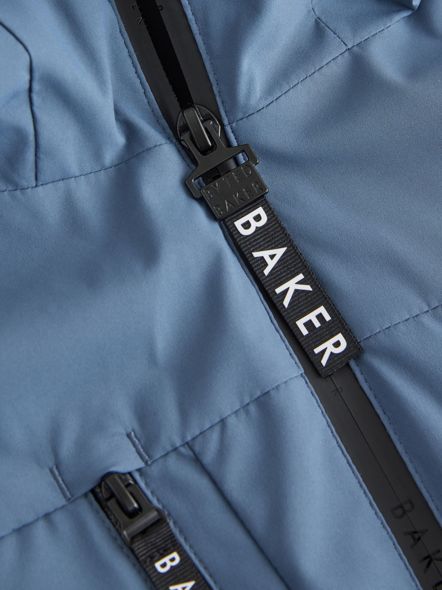 Dsiney Kidz - Baker by Ted Baker Blue Shower Resistant Midlength Lightweight Coat image 11