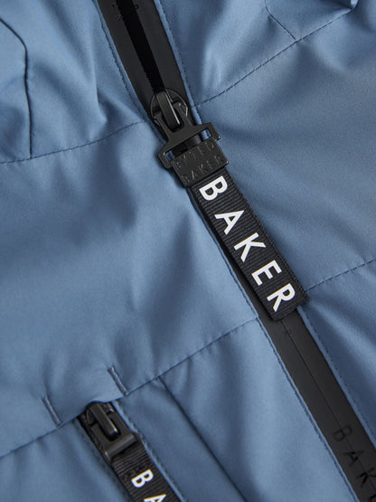 Dsiney Kidz - Baker by Ted Baker Blue Shower Resistant Midlength Lightweight Coat image 11