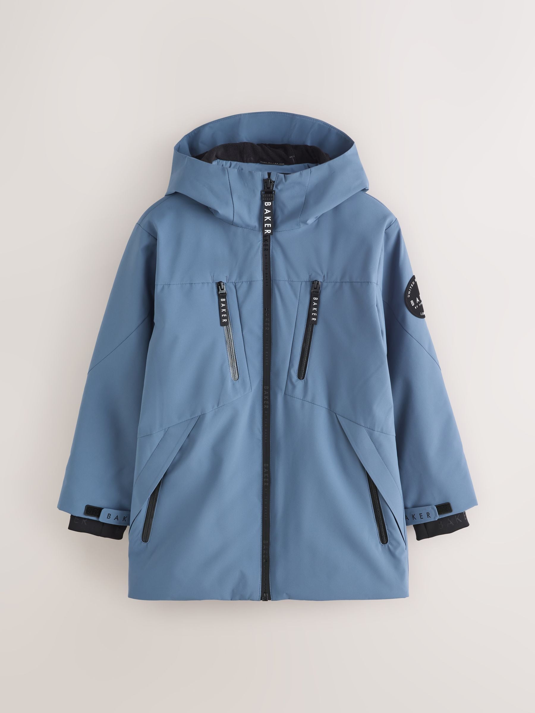 Dsiney Kidz - Baker by Ted Baker Blue Shower Resistant Midlength Lightweight Coat image 7