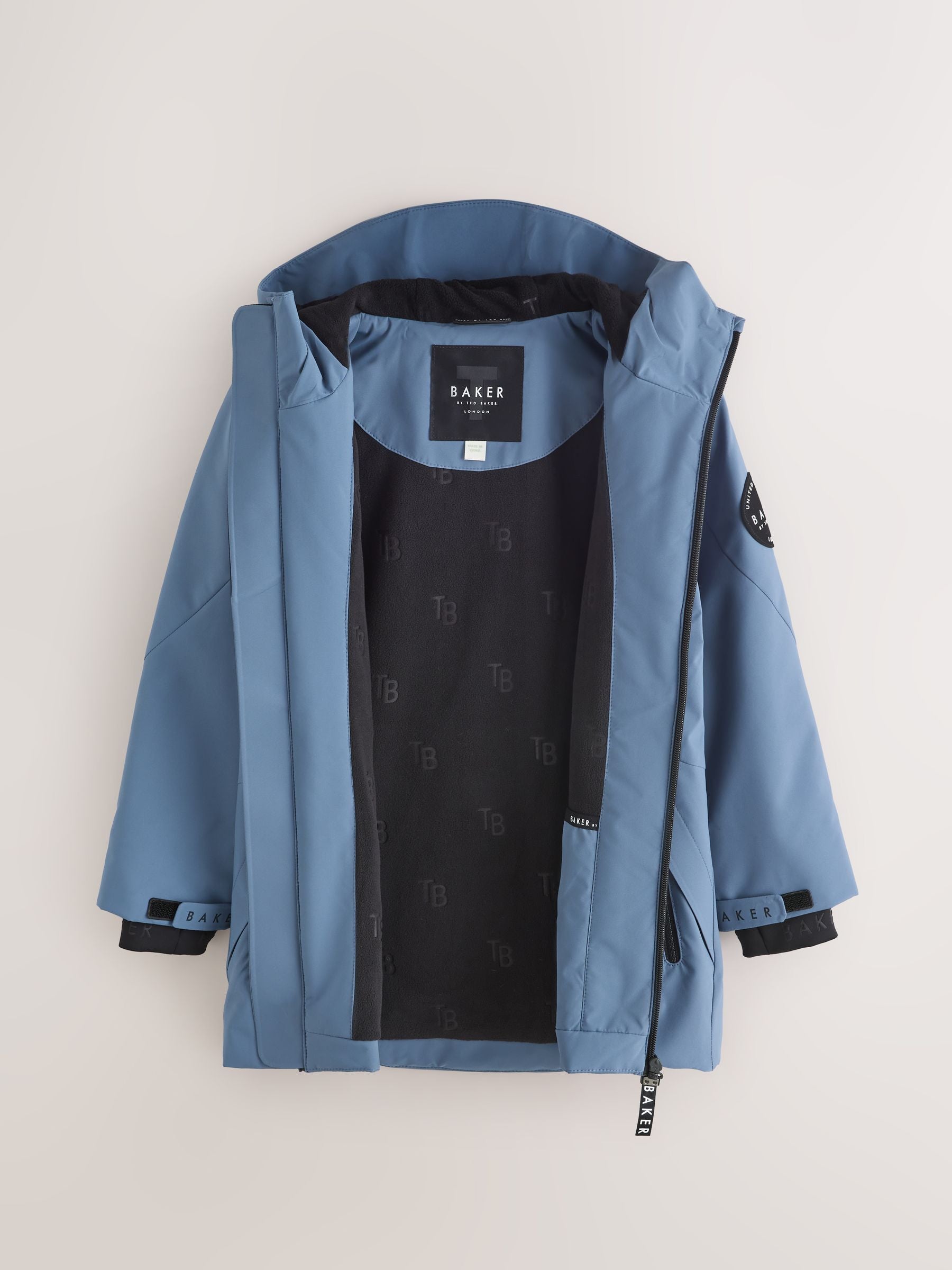 Dsiney Kidz - Baker by Ted Baker Blue Shower Resistant Midlength Lightweight Coat image 9