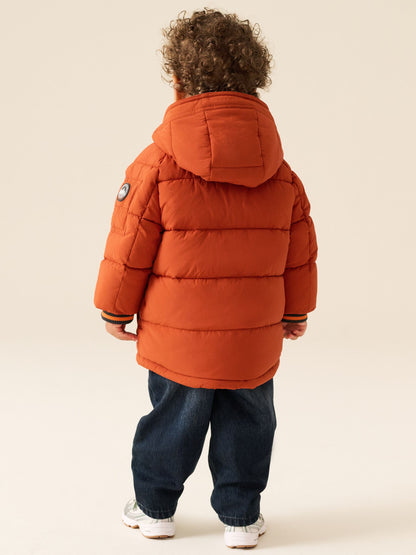 Dsiney Kidz - Orange Borg Lined Padded Coat (6mths-7yrs) image 3