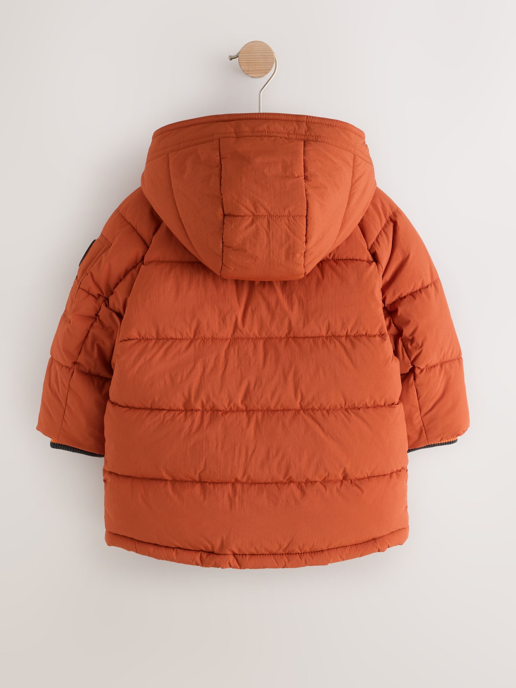 Dsiney Kidz - Orange Borg Lined Padded Coat (6mths-7yrs) image 8
