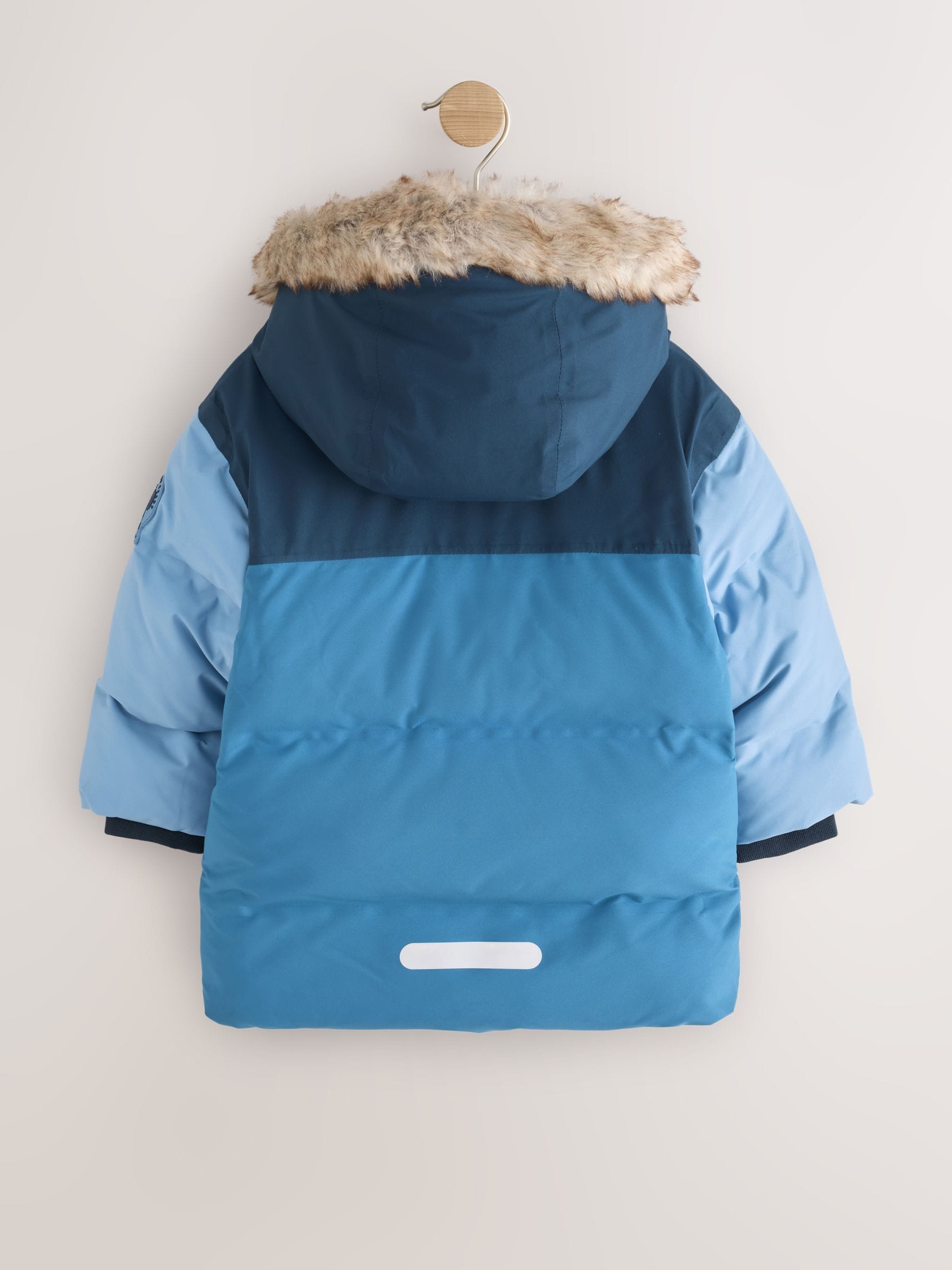 Dsiney Kidz - Blue Colour Block Waterproof Padded Coat (12mths-10yrs) image 7