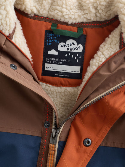 Dsiney Kidz - Multi Colour Block Waterproof Borg Lined Parka (3mths-7yrs) image 4