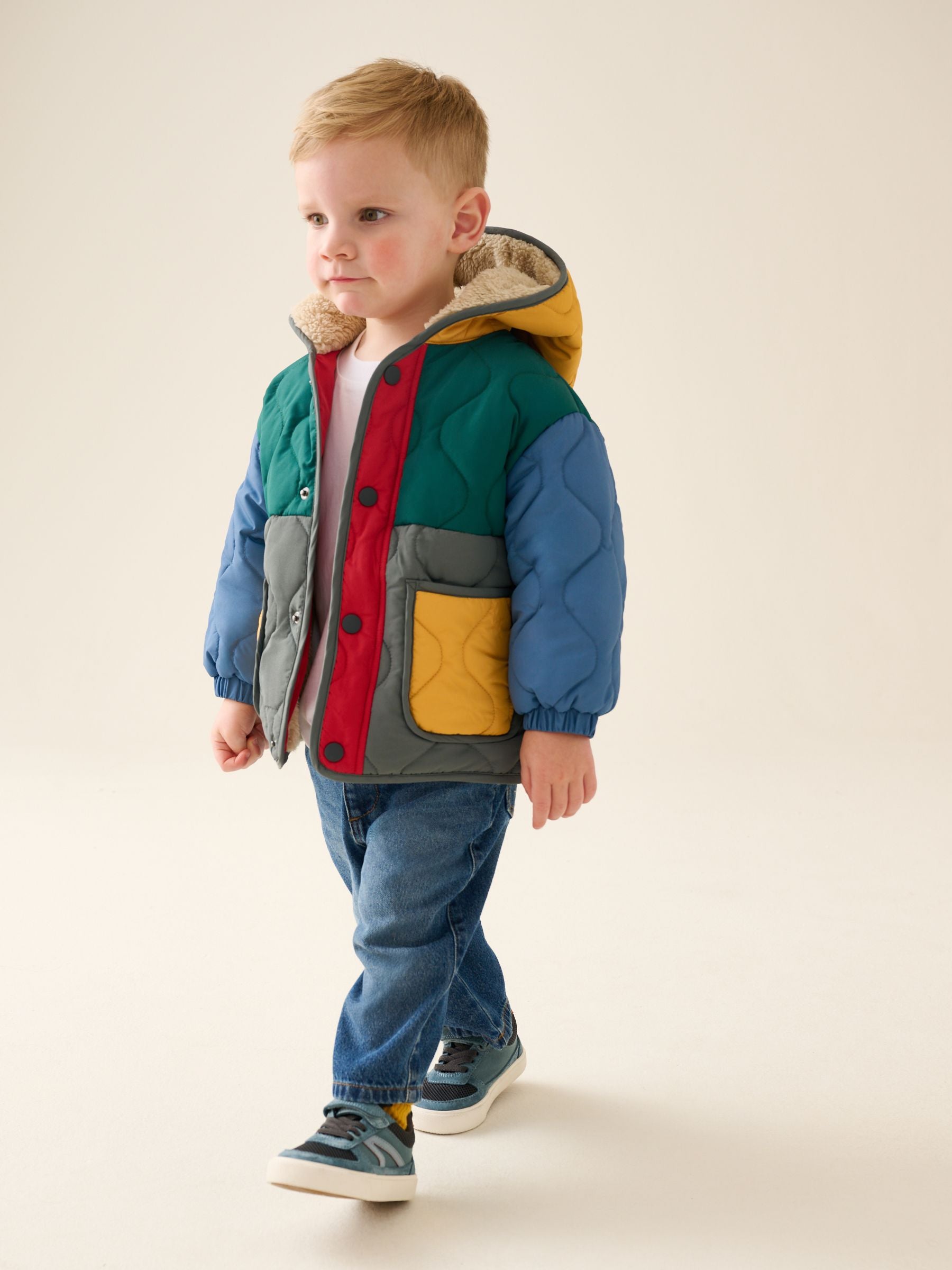 Dsiney Kidz - Colour Block Quilted Coat (3mths-7yrs) image 1