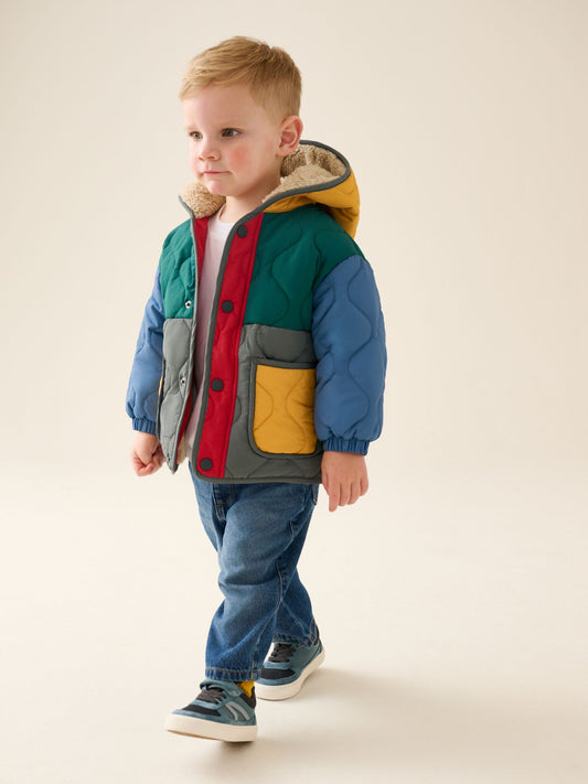 Dsiney Kidz - Colour Block Quilted Coat (3mths-7yrs) image 1