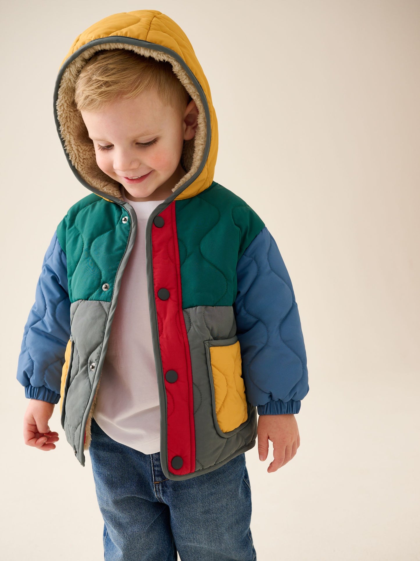 Dsiney Kidz - Colour Block Quilted Coat (3mths-7yrs) image 2