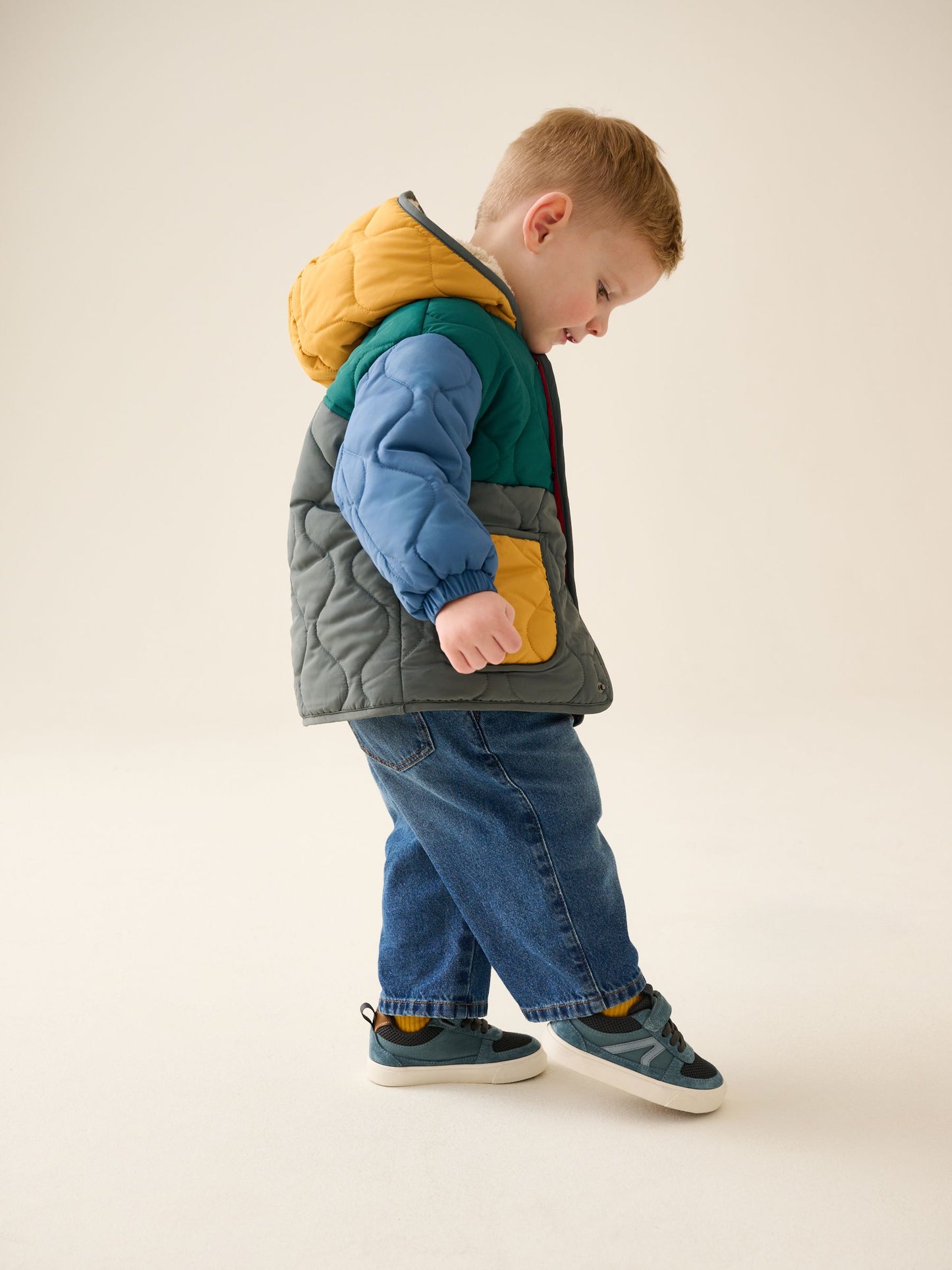 Dsiney Kidz - Colour Block Quilted Coat (3mths-7yrs) image 4