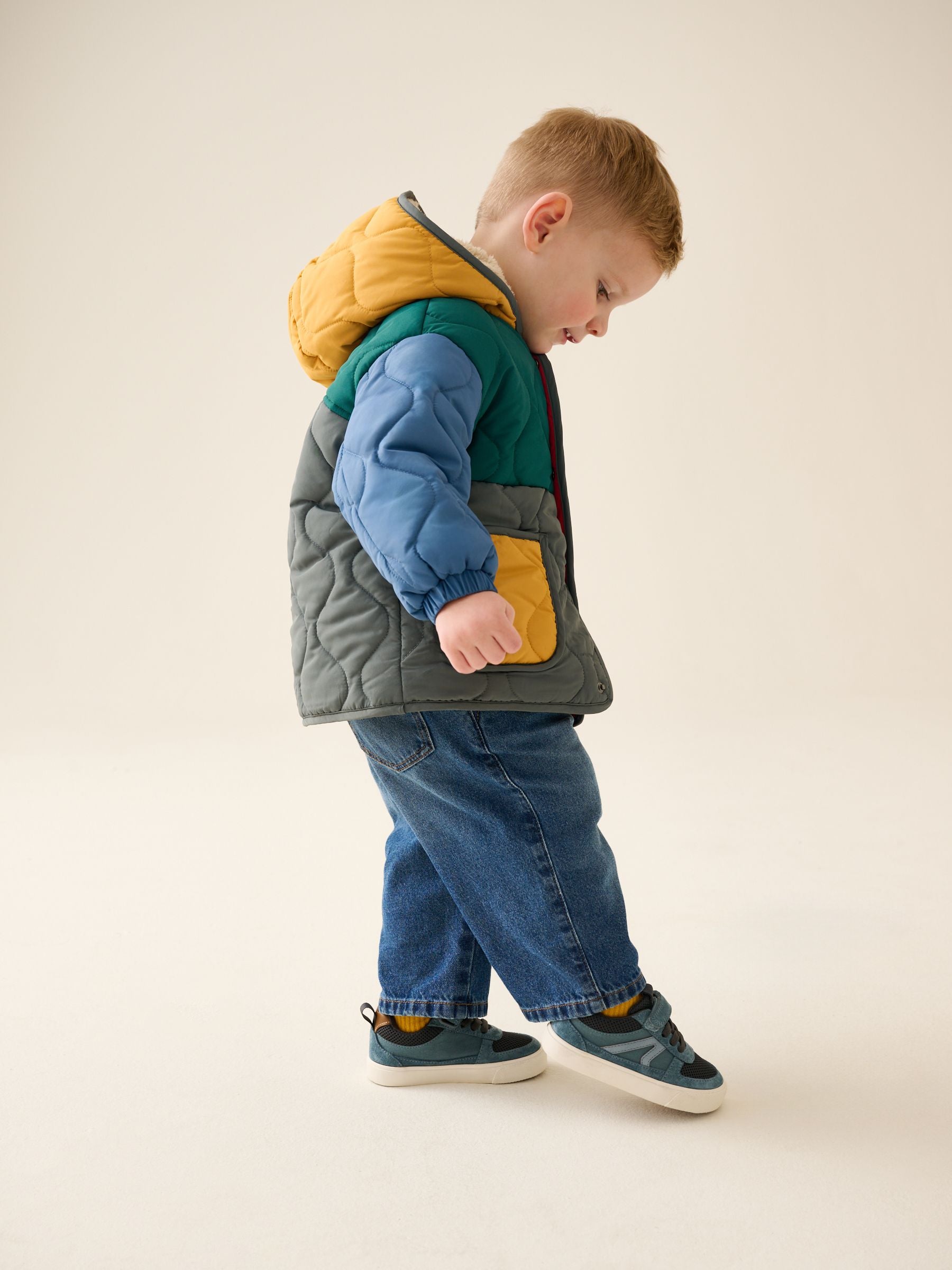 Dsiney Kidz - Colour Block Quilted Coat (3mths-7yrs) image 4