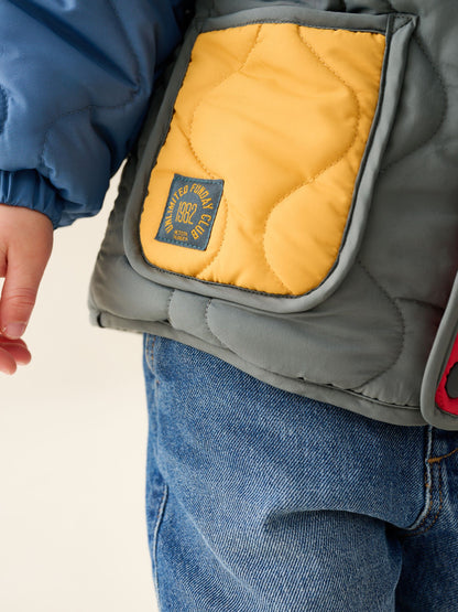 Dsiney Kidz - Colour Block Quilted Coat (3mths-7yrs) image 5