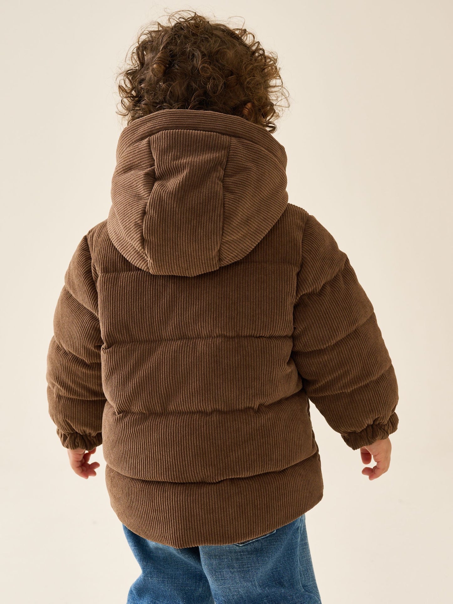 Dsiney Kidz - Chocolate Brown Cord Padded Coat (6mths-7yrs) image 3