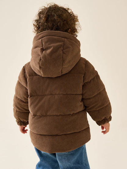 Dsiney Kidz - Chocolate Brown Cord Padded Coat (6mths-7yrs) image 3