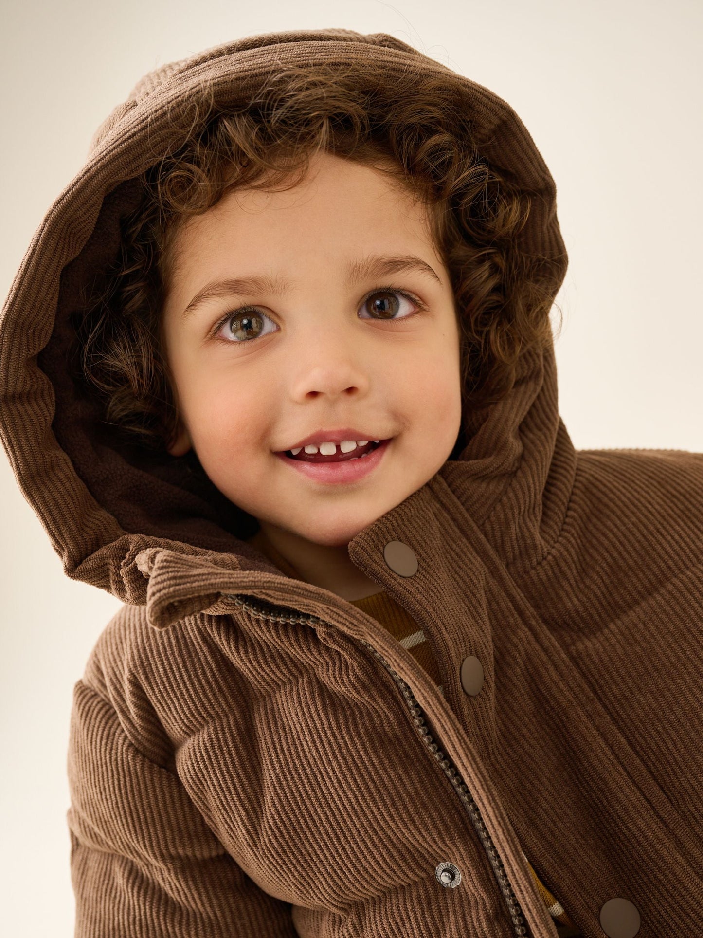 Dsiney Kidz - Chocolate Brown Cord Padded Coat (6mths-7yrs) image 4
