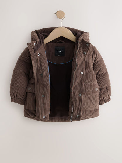 Dsiney Kidz - Chocolate Brown Cord Padded Coat (6mths-7yrs) image 6