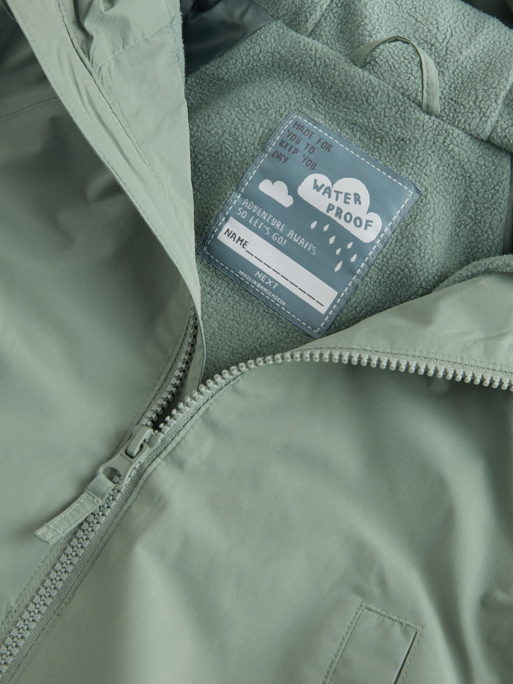 Dsiney Kidz - Khaki Green Waterproof Cagoule (6mths-7yrs) image 5