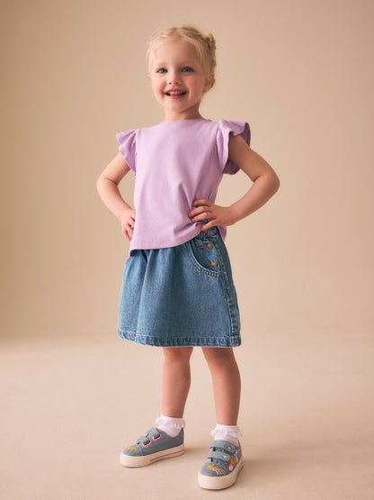 Dsiney Kidz - Mid Blue Denim Button Detail Skirt (3mths-7yrs) image 1