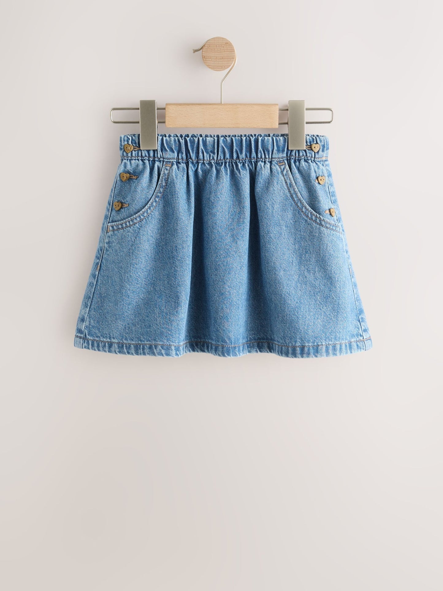 Dsiney Kidz - Mid Blue Denim Button Detail Skirt (3mths-7yrs) image 5