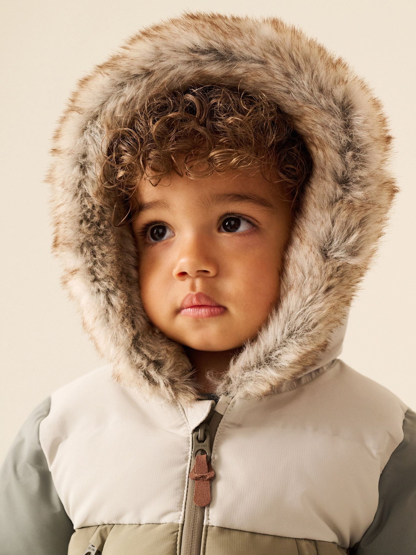 Dsiney Kidz - Neutral Colour Block Waterproof Padded Snowsuit (3mths-7yrs) image 5