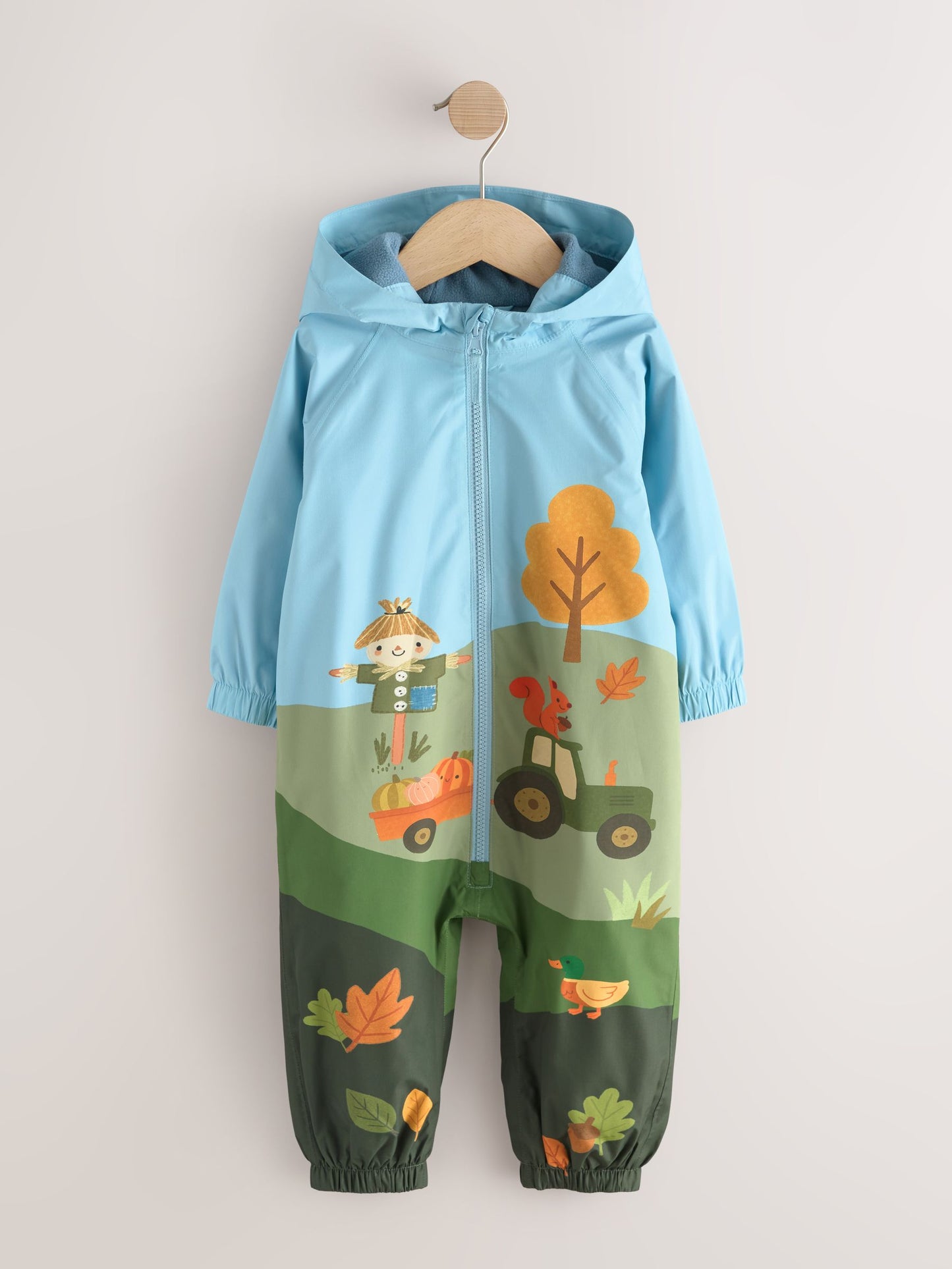Dsiney Kidz - Farm Scene Waterproof Fleece Lined Puddlesuit (3mths-7yrs) image 1