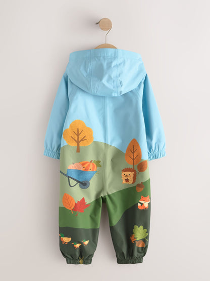 Dsiney Kidz - Farm Scene Waterproof Fleece Lined Puddlesuit (3mths-7yrs) image 2