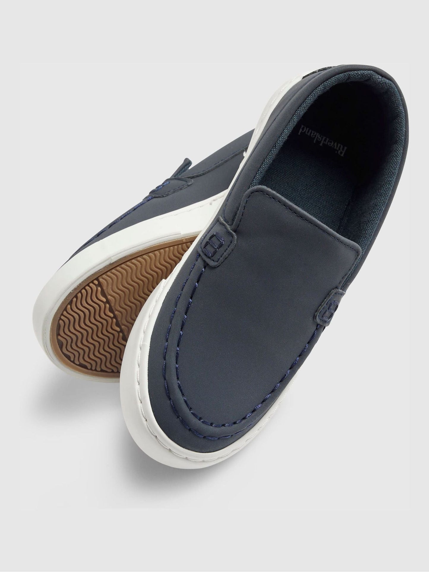 Dsiney Kidz - River Island Blue Cupsole Smart Loafers image 3