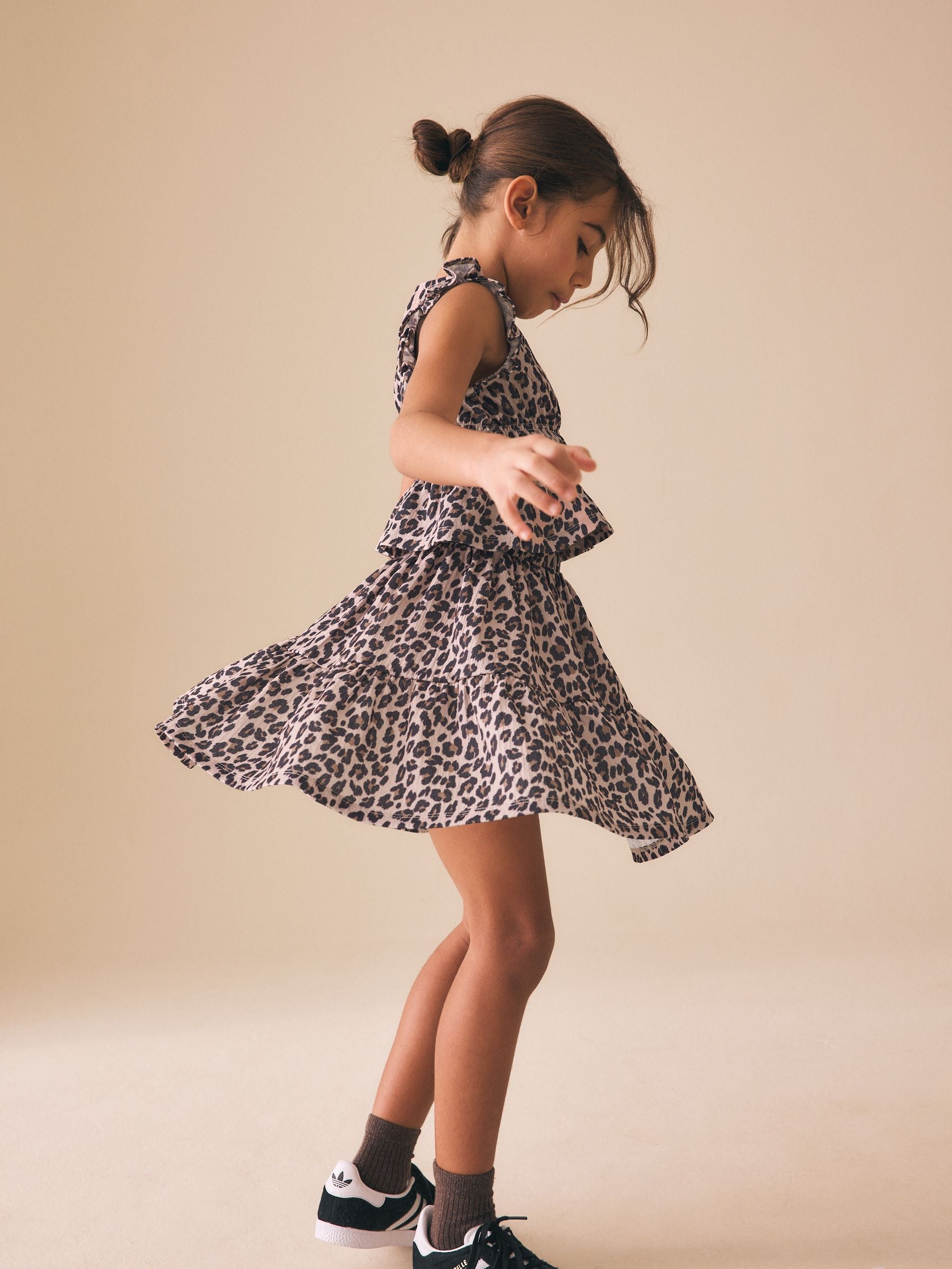 Dsiney Kidz - Animal Print Top And Skirt Set (3-16yrs) image 2