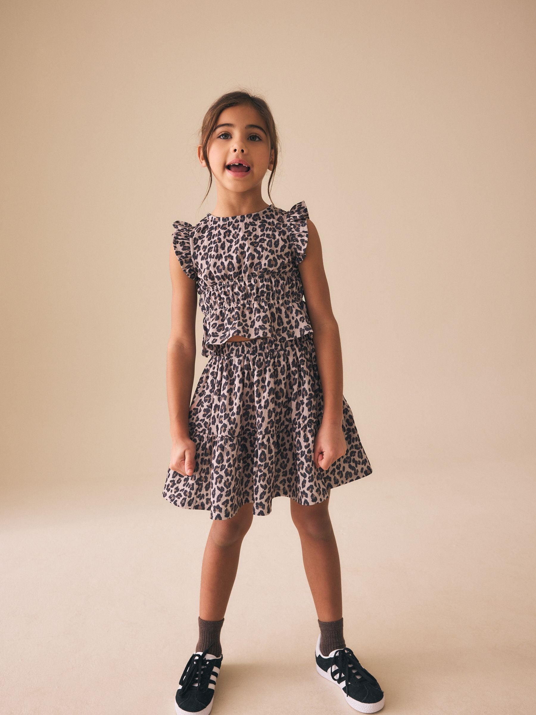 Dsiney Kidz - Animal Print Top And Skirt Set (3-16yrs) image 3