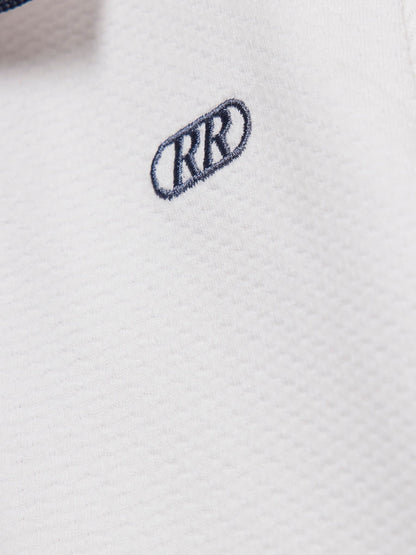 Dsiney Kidz - River Island White/Blue Tipped Polo Shirts 2 Pack image 3