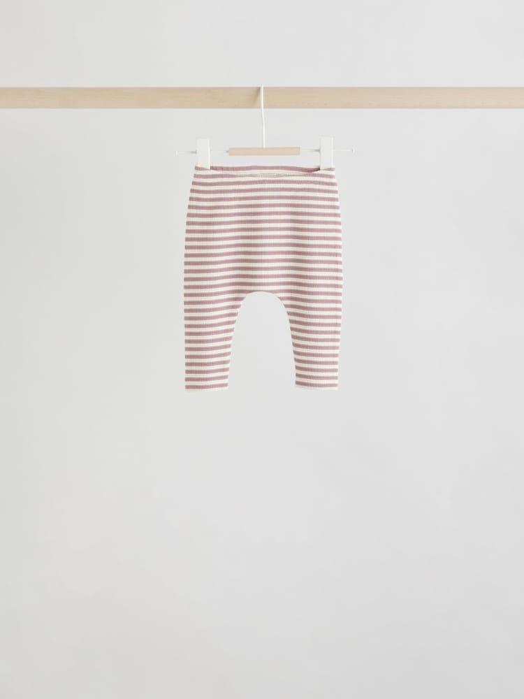 Yellow/Pink/Blue Baby Jersey Tops and Leggings Set 6 Piece (0mths-2yrs)