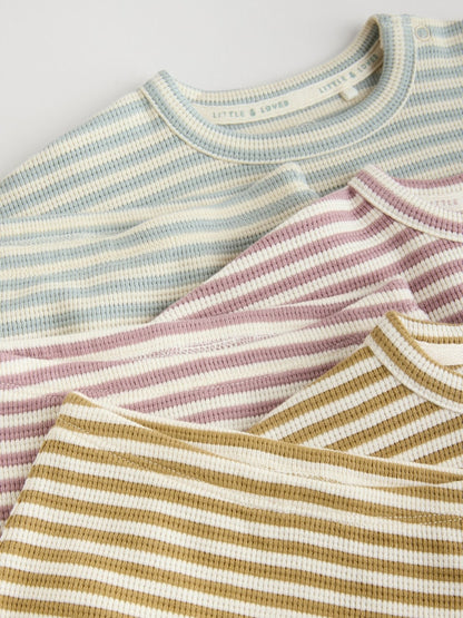 Yellow/Pink/Blue Baby Jersey Tops and Leggings Set 6 Piece (0mths-2yrs)