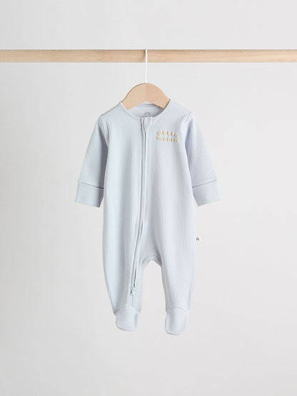 Blue Milk Club Baby Sleepsuits 3 Pack Immediate