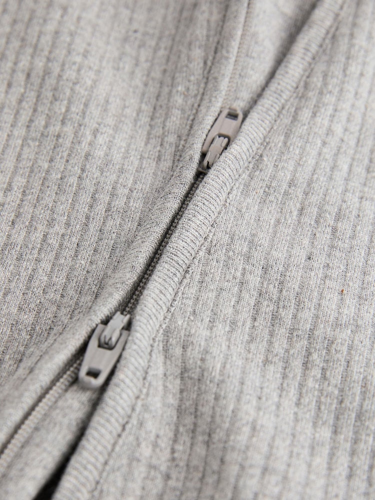 Neutral Milk Club Baby Two Way Zip 100% Cotton Sleepsuits 3 Pack (0mths-2yrs)