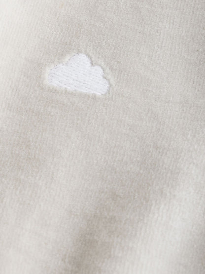 Grey Velour Two Way Zip Baby Sleepsuits 2 Pack (0-2yrs)