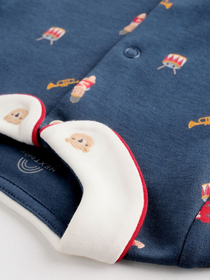 Red Bear Baby Sleepsuits 3 Pack (0-2yrs)