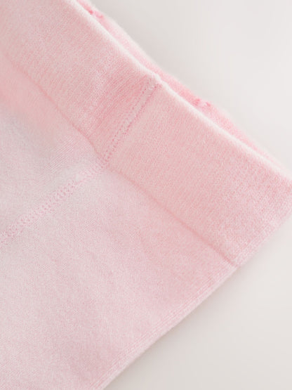 White/Pink Ditsy Baby Bloomer Rompers Set 2 Piece with Tights (0mths-3yrs)