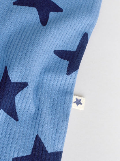 Navy Star Two Way Zip Baby Sleepsuits 3 Pack (0-2yrs)