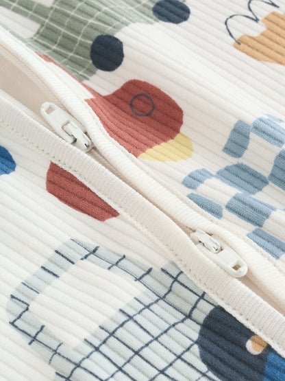 Multi Transport Two Way Zip Baby Sleepsuits 3 Pack (0mths-2yrs)